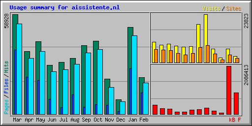Usage summary for aissistente.nl